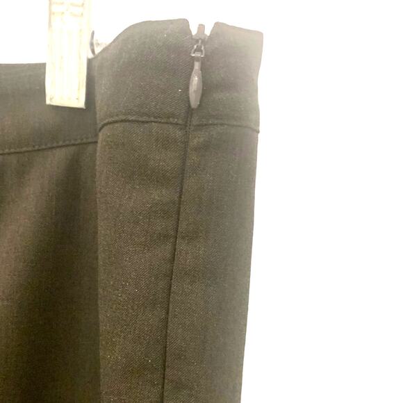 Lafayette 148 Wool Pants 10 Brown Bleecker High Rise Straight Business Casual - Picture 6 of 9